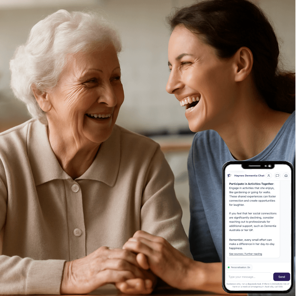 Enjoying a laugh whilst holding hands